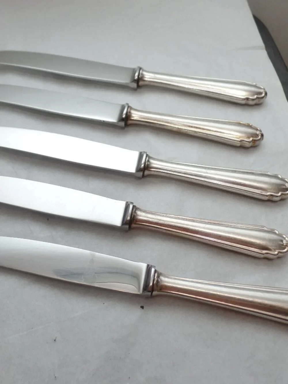Zwillings J.A. Henckels Set Of 5 Butter Knives 800 Silver Holland